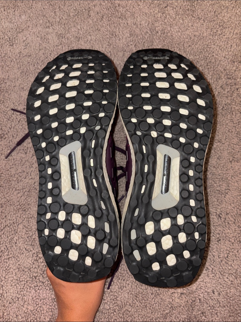 Adidas Ultra Boost Women's Running Shoes - Maroon/Black - Picture 3 of 3